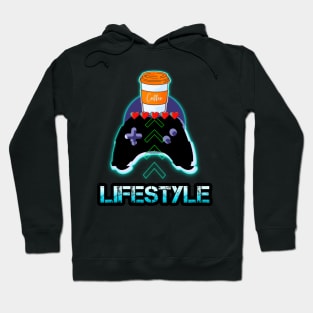 Lifestyle Coffee Gamer Quote Hoodie